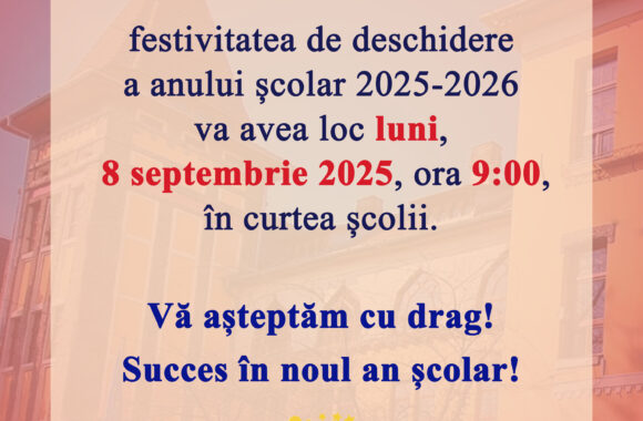 Thumbnail for the post titled: Festivitatea de deschidere a anului școlar 2025-2026
